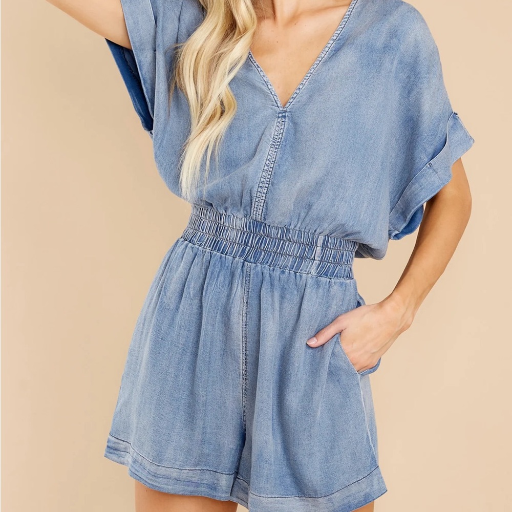 Like new red dress romper